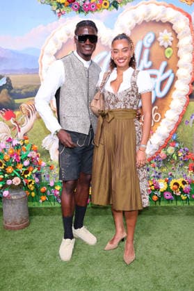 Ibo Bodi und Aurelie Carina bei der Ankunft zur RTL TV-Show HeidiFest by Heidi Klum im Hofbräuhaus. München, 17.09.2026