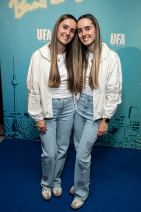 ABB UFA- Leonie Klassen und Sophie Klassen zu Gast beim Promi Treff UFA Back in Berlin In den Raeumen der UFA GmbH Berlin, Berlin den 17.09.2026