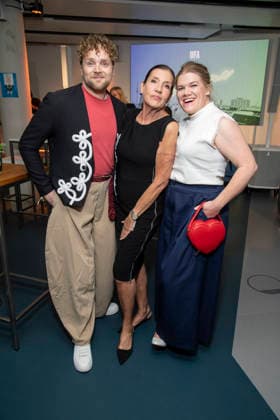 ABB UFA- Knud Riepen, Katy Karrenbauer und Gisa Flake zu Gast beim Promi Treff UFA Back in Berlin In den Raeumen der UFA GmbH Berlin, Berlin den 17.09.2026