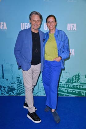 RECORD DATE NOT STATED UFA Back in Berlin Empfang- Berlin Wolfgang Bahro und Ulrike Frank beim Blue Carpet anlässlich des UFA Back in Berlin Empfang im BE.YOND OFFICE in Berlin am 17.09.2026 Copyright: xEventpressxBerndtx