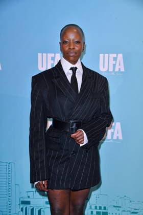RECORD DATE NOT STATED UFA Back in Berlin Empfang- Berlin Florence Kasumba beim Blue Carpet anlässlich des UFA Back in Berlin Empfang im BE.YOND OFFICE in Berlin am 17.09.2026 Copyright: xEventpressxBerndtx