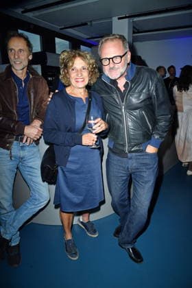 RECORD DATE NOT STATED UFA Back in Berlin Empfang- Berlin Adriana Altaras und Samuel Finzi beim Blue Carpet anlässlich des UFA Back in Berlin Empfang im BE.YOND OFFICE in Berlin am 17.09.2026 Copyright: xEventpressxBerndtx