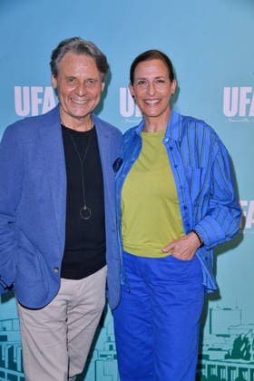 RECORD DATE NOT STATED UFA Back in Berlin Empfang- Berlin Wolfgang Bahro und Ulrike Frank beim Blue Carpet anlässlich des UFA Back in Berlin Empfang im BE.YOND OFFICE in Berlin am 17.09.2026 Copyright: xEventpressxBerndtx