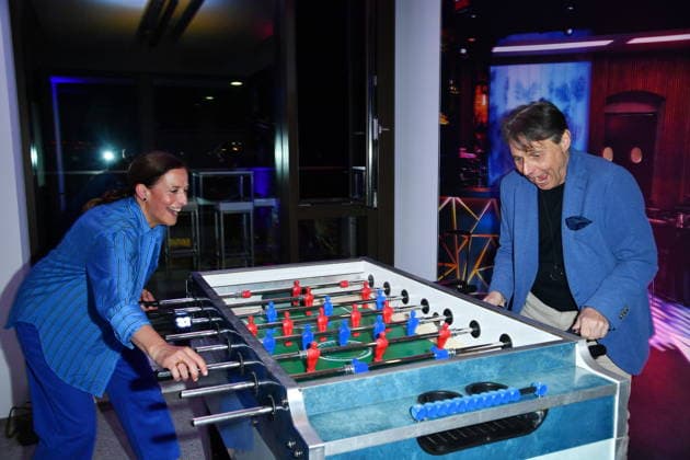 RECORD DATE NOT STATED UFA Back in Berlin Empfang- Berlin Wolfgang Bahro und Ulrike Frank beim Blue Carpet anlässlich des UFA Back in Berlin Empfang im BE.YOND OFFICE in Berlin am 17.09.2026 Copyright: xEventpressxBerndtx