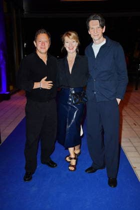 RECORD DATE NOT STATED UFA Back in Berlin Empfang- Berlin Trystan Puetter, Heike Makatsch und Sabin Tambrea beim Blue Carpet anlässlich des UFA Back in Berlin Empfang im BE.YOND OFFICE in Berlin am 17.09.2026 Copyright: xEventpressxBerndtx
