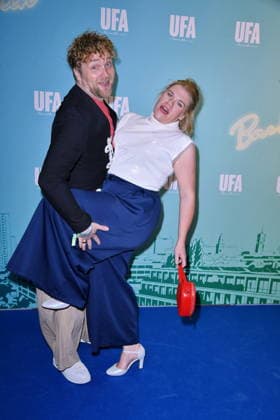 RECORD DATE NOT STATED UFA Back in Berlin Empfang- Berlin Knud Riepen und Gisa Flake beim Blue Carpet anlässlich des UFA Back in Berlin Empfang im BE.YOND OFFICE in Berlin am 17.09.2026 Copyright: xEventpressxBerndtx
