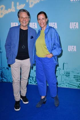 RECORD DATE NOT STATED UFA Back in Berlin Empfang- Berlin Wolfgang Bahro und Ulrike Frank beim Blue Carpet anlässlich des UFA Back in Berlin Empfang im BE.YOND OFFICE in Berlin am 17.09.2026 Copyright: xEventpressxBerndtx