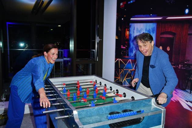 RECORD DATE NOT STATED UFA Back in Berlin Empfang- Berlin Wolfgang Bahro und Ulrike Frank beim Blue Carpet anlässlich des UFA Back in Berlin Empfang im BE.YOND OFFICE in Berlin am 17.09.2026 Copyright: xEventpressxBerndtx