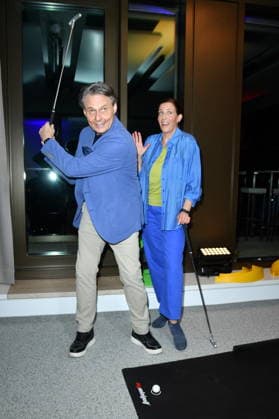 RECORD DATE NOT STATED UFA Back in Berlin Empfang- Berlin Wolfgang Bahro und Ulrike Frank beim Blue Carpet anlässlich des UFA Back in Berlin Empfang im BE.YOND OFFICE in Berlin am 17.09.2026 Copyright: xEventpressxBerndtx