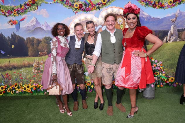 Leclery und Gäste bei der Ankunft zur RTL TV-Show HeidiFest by Heidi Klum im Hofbräuhaus. München, 17.09.2026