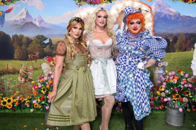 Gast, Katy Bähm und Bambi Mercury bei der Ankunft zur RTL TV-Show HeidiFest by Heidi Klum im Hofbräuhaus. München, 17.09.2026