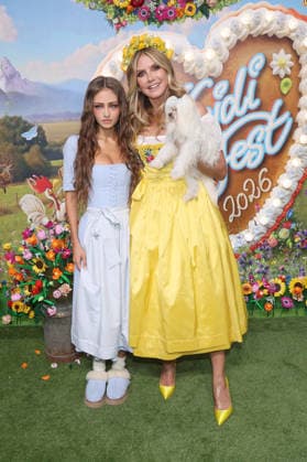 Leni Klum und Heidi Klum bei der Ankunft zur RTL TV-Show HeidiFest by Heidi Klum im Hofbräuhaus. München, 17.09.2026