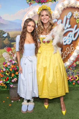 Leni Klum und Heidi Klum bei der Ankunft zur RTL TV-Show HeidiFest by Heidi Klum im Hofbräuhaus. München, 17.09.2026