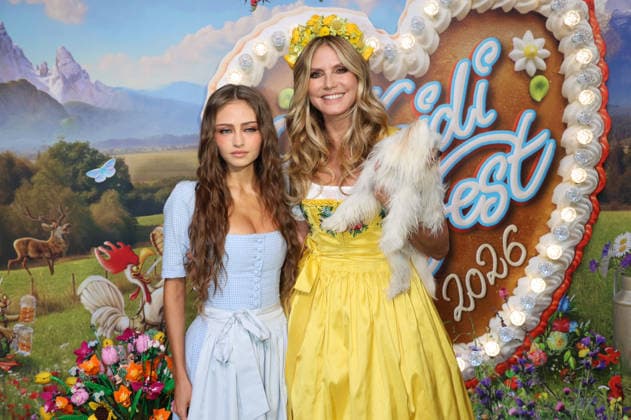Leni Klum und Heidi Klum bei der Ankunft zur RTL TV-Show HeidiFest by Heidi Klum im Hofbräuhaus. München, 17.09.2026
