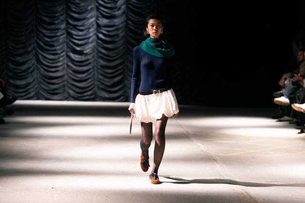 LFW - Mithridate Runway A model walks the runway at the Mithridate show during London Fashion Week September 2026 at The Banking Hall in London, England on September 17, 2026. Photo by LounisPhotography ABACAPRESS.COM London United Kingdom  Copyright: xLounisPhotography ABACAx