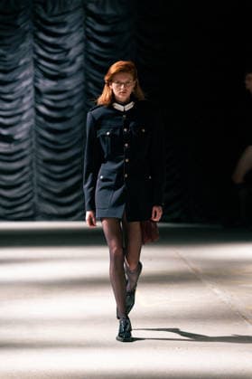 LFW - Mithridate Runway A model walks the runway at the Mithridate show during London Fashion Week September 2026 at The Banking Hall in London, England on September 17, 2026. Photo by LounisPhotography ABACAPRESS.COM London United Kingdom  Copyright: xLounisPhotography ABACAx