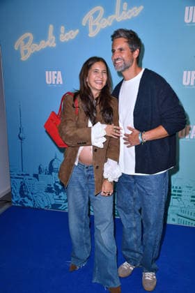 Chryssanthi Kavazi und Tom Beck bei dem UFA Back Empfang im BE.YOND OFFICE in Berlin am 17.09.2026