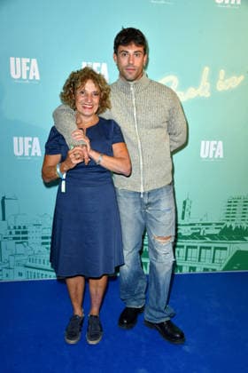 Adriana Altaras mit Sohn Aaron Altaras bei dem UFA Back Empfang im BE.YOND OFFICE in Berlin am 17.09.2026