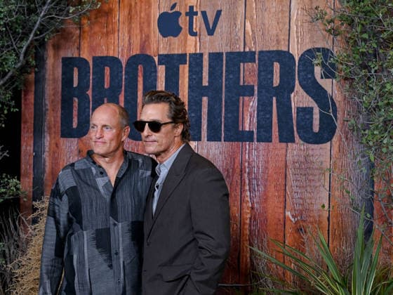 September 17, 2026, Westwood, California, USA: American actor WOODY HARRELSON, 65, and American actor MATTHEW, MCCONAUGHEY, 56, wearing Prada, attend Apple TVâ€⠢s â€oeBrothers†Premiere. Westwood USA - ZUMAb173 20260917_aap_b173_015 Copyright: xBillyxBennightx