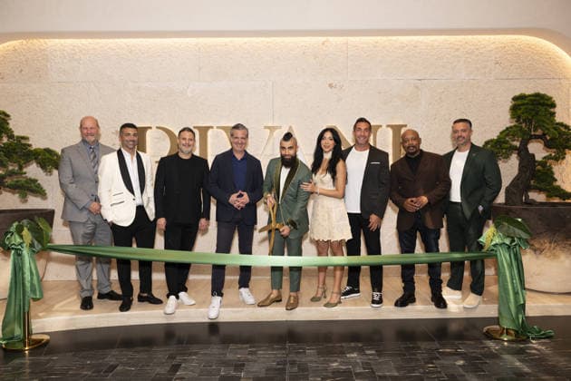 Celebrities attend the Rivani Grand Opening in Miami Featuring: Eric Carpenter, John Terzian, Brian Toll, Steven Meiner, Robert Rivani, Krystal Rivani, Joseph Magazine, Daymond John & Patrick Khoury Where: Miami, Florida, United States When: 17 Sep 2026 Credit: Seth Browarnik INSTARimages EDITORIAL USE ONLY. NOT FOR USE BY NEWSPAPERS BASED IN THE UK. Copyright: xx instar56031891