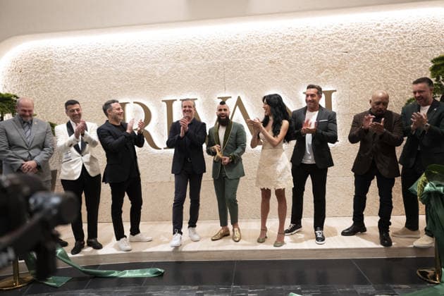Celebrities attend the Rivani Grand Opening in Miami Featuring: Eric Carpenter, John Terzian, Brian Toll, Steven Meiner, Robert Rivani, Krystal Rivani, Joseph Magazine, Daymond John & Patrick Khoury Where: Miami, Florida, United States When: 17 Sep 2026 Credit: Seth Browarnik INSTARimages EDITORIAL USE ONLY. NOT FOR USE BY NEWSPAPERS BASED IN THE UK. Copyright: xx instar56031843