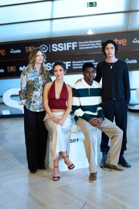 74th San Sebastian International Film Festival: Geister Photocall Eren M. Güvercin, Mariam Dawoud, Carlotta von Falkenhayn, Gabriel-Winner Amorin attended Geister Photocall during 74th San Sebastian International Film Festival at Kursaal Palace on September 18, 2026 in Donostia San Sebastian, Spain Photo by ABACAPRESS.COM Donostia San Sebastian Euskadi Spain  Copyright: xABACAx