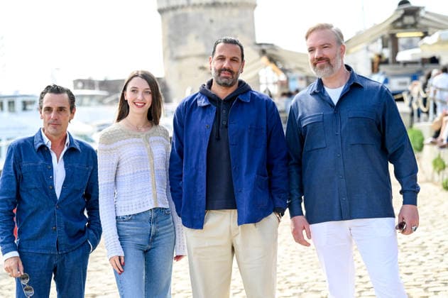 La Rochelle TV Fiction Festival 2026 Photocall September 18, 28th La Rochelle TV Fiction Festival 28th edition of the La Rochelle TV Fiction Festival Photocall for Les disparus des Argonnes Mehdi Nebbou, Vincent Deniard, Cyril Lecomte, Xaverine Lefebvre 459756 September 18, 2026 France  Copyright: xBarbaraxNeymanx xStarfacex STAR_459756_059