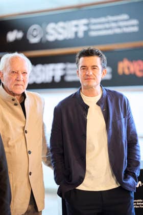 September 18, 2026, Madrid, Madrid, Spain: Orlando Bloom, Werner Herzog attended Bucking Fastard Photocall during 74th San Sebastian International Film Festival at Kursaal Palace on September 18, 2026 in Donostia San Sebastian, Spain Madrid Spain - ZUMAg15_ 20260918_zaf_g15_056 Copyright: xJackxAbuinx