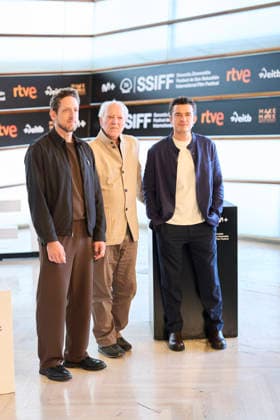 September 18, 2026, Madrid, Madrid, Spain: Orlando Bloom, Ariel Leon Isacovitch, Werner Herzog attended Bucking Fastard Photocall during 74th San Sebastian International Film Festival at Kursaal Palace on September 18, 2026 in Donostia San Sebastian, Spain Madrid Spain - ZUMAg15_ 20260918_zaf_g15_053 Copyright: xJackxAbuinx