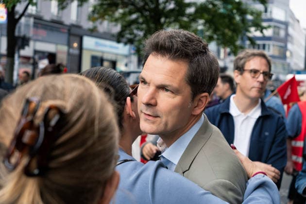 Berlin,18.09.2026, Wahlkampfabschluss der Berliner SPD mit Steffen Krach zur bevorstehenden Wahl zum Abgeordnetenhaus am 20.09.2026 am Stuttgarter Platz Wilmersdorfer Straße