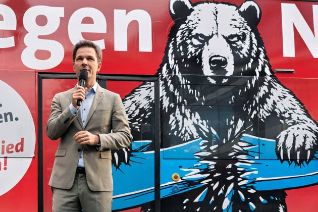Berlin,18.09.2026, Wahlkampfabschluss der Berliner SPD mit Steffen Krach zur bevorstehenden Wahl zum Abgeordnetenhaus am 20.09.2026 am Stuttgarter Platz Wilmersdorfer Straße