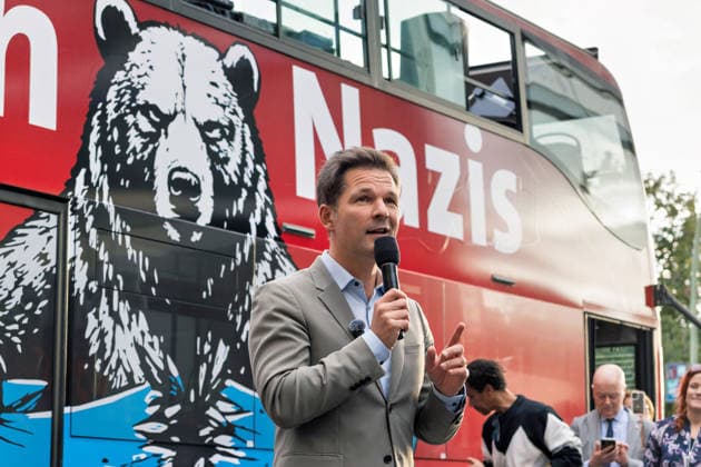 Berlin,18.09.2026, Wahlkampfabschluss der Berliner SPD mit Steffen Krach zur bevorstehenden Wahl zum Abgeordnetenhaus am 20.09.2026 am Stuttgarter Platz Wilmersdorfer Straße