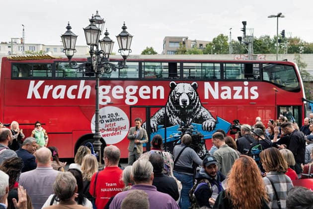 Berlin,18.09.2026, Wahlkampfabschluss der Berliner SPD mit Steffen Krach zur bevorstehenden Wahl zum Abgeordnetenhaus am 20.09.2026 am Stuttgarter Platz Wilmersdorfer Straße