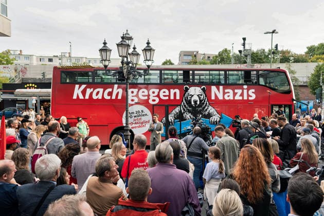 Berlin,18.09.2026, Wahlkampfabschluss der Berliner SPD mit Steffen Krach zur bevorstehenden Wahl zum Abgeordnetenhaus am 20.09.2026 am Stuttgarter Platz Wilmersdorfer Straße