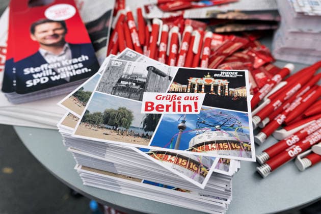 Berlin,18.09.2026, Wahlkampfabschluss der Berliner SPD mit Steffen Krach zur bevorstehenden Wahl zum Abgeordnetenhaus am 20.09.2026 am Stuttgarter Platz Wilmersdorfer Straße