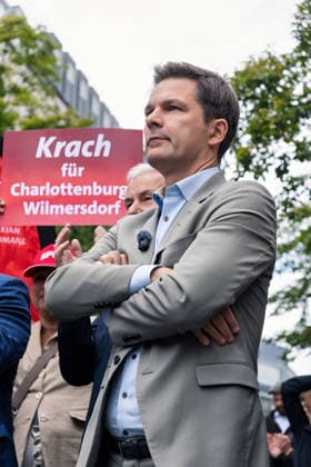 Berlin,18.09.2026, Wahlkampfabschluss der Berliner SPD mit Steffen Krach zur bevorstehenden Wahl zum Abgeordnetenhaus am 20.09.2026 am Stuttgarter Platz Wilmersdorfer Straße