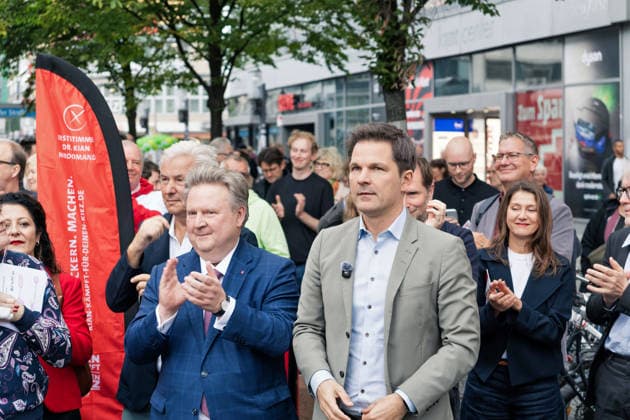 Berlin,18.09.2026, Wahlkampfabschluss der Berliner SPD mit Steffen Krach zur bevorstehenden Wahl zum Abgeordnetenhaus am 20.09.2026 am Stuttgarter Platz Wilmersdorfer Straße,Michael Ludwig (SPÖ), Bürgermeister und Landeshauptmann von Wien u.a