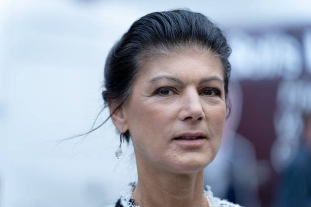 Wahlkampfabschluss, Alexanderplatz, BSW Berlin, Wahlkampfabschluss, Alexanderplatz, BSW, Bündnis Sahra Wagenknecht, Kundgebung, Sahra Wagenknecht Berlin Berlin GER