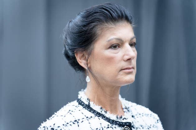 Wahlkampfabschluss, Alexanderplatz, BSW Berlin, Wahlkampfabschluss, Alexanderplatz, BSW, Bündnis Sahra Wagenknecht, Kundgebung, Sahra Wagenknecht Berlin Berlin GER