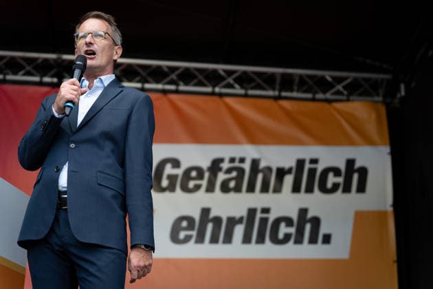 Wahlkampfabschluss, Alexanderplatz, BSW Berlin, Wahlkampfabschluss, Alexanderplatz, BSW, Bündnis Sahra Wagenknecht, Kundgebung, Alexander King Berlin Berlin GER