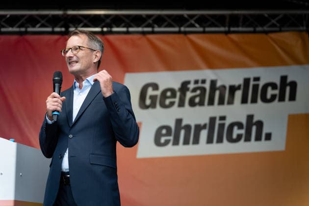 Wahlkampfabschluss, Alexanderplatz, BSW Berlin, Wahlkampfabschluss, Alexanderplatz, BSW, Bündnis Sahra Wagenknecht, Kundgebung, Alexander King Berlin Berlin GER