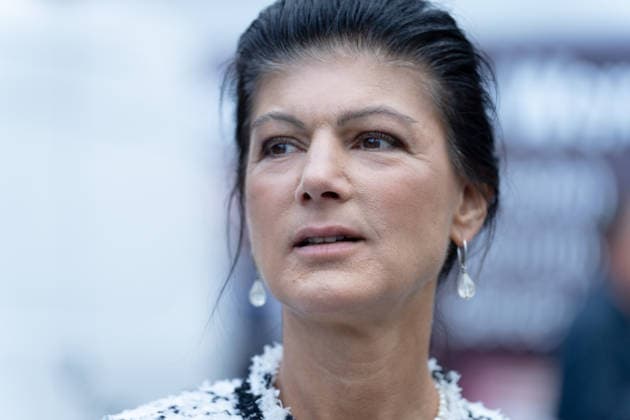 Wahlkampfabschluss, Alexanderplatz, BSW Berlin, Wahlkampfabschluss, Alexanderplatz, BSW, Bündnis Sahra Wagenknecht, Kundgebung, Sahra Wagenknecht Berlin Berlin GER