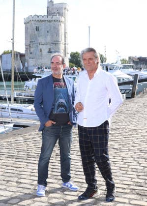 Bruno Solo and Yvan Le Bolloch at the photocall for the TV movie *Caméra Café: Opération Retraite* during the 28th La Rochelle TV Fiction Festival, September 18, 2026 Denis Guignebourg Bestimage Photocall for the TV movie *Caméra Café: Opération Retraite* at the 28th La Rochelle TV Fiction Festival on September 18, 2026, La Rochelle, France  Copyright: xDenisxGuignebourgx xBestimagexDenisxGuignebourgx xBestimagex
