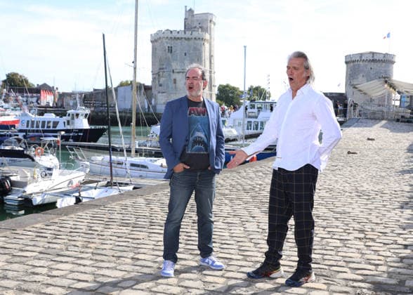 Bruno Solo and Yvan Le Bolloch at the photocall for the TV movie *Caméra Café: Opération Retraite* during the 28th La Rochelle TV Fiction Festival, September 18, 2026 Denis Guignebourg Bestimage Photocall for the TV movie *Caméra Café: Opération Retraite* at the 28th La Rochelle TV Fiction Festival on September 18, 2026, La Rochelle, France  Copyright: xDenisxGuignebourgx xBestimagexDenisxGuignebourgx xBestimagex