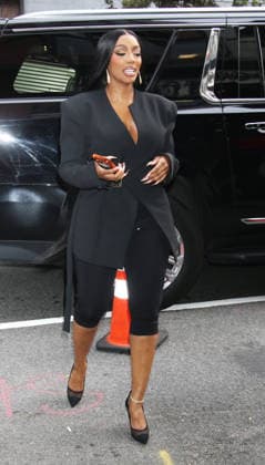 NEW YORK, NY- SEPTEMBER 18: Porscha Williams seen at CBS Mornings on September 18, 2026 in New York City. Copyright: xRWx