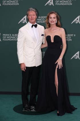 20th Anniversary Gala Of the Prince Albert II of Monaco Foundation - Photocall Gregorio Marsiaj and Eva Herzigova attending the Gala to 20th anniversary of Prince Albert II of Monaco Foundation at the Opera of Monte-Carlo, Monaco, on September 18, 2026. Photo by Jean-Charles Vinaj ABACAPRESS.COM Monaco  Copyright: xVinajxJean-Charles ABACAx