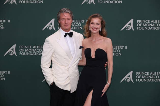 20th Anniversary Gala Of the Prince Albert II of Monaco Foundation - Photocall Gregorio Marsiaj and Eva Herzigova attending the Gala to 20th anniversary of Prince Albert II of Monaco Foundation at the Opera of Monte-Carlo, Monaco, on September 18, 2026. Photo by Jean-Charles Vinaj ABACAPRESS.COM Monaco  Copyright: xVinajxJean-Charles ABACAx