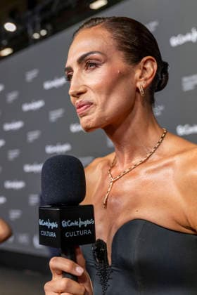 September 18, 2026, Madrid, Madrid, Spain: Spanish model and television host NIEVES ALVAREZ speaks to the press during the closing party for MBFW Madrid at the Reina SofoÂ­a Museum on September 18, 2026, in Madrid, Spain. Madrid Spain  - ZUMAc312 20260918_zsp_c312_022 Copyright: xOscarxManuelxSanchezx