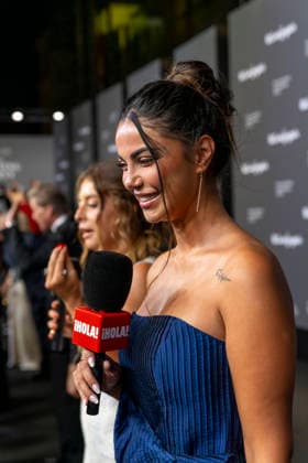 September 18, 2026, Madrid, Madrid, Spain: CLAUDIA RODRIGUEZ speaks to the press during the closing party for MBFW Madrid at the Reina SofoÂ­a Museum on September 18, 2026, in Madrid, Spain. Madrid Spain  - ZUMAc312 20260918_zsp_c312_159 Copyright: xOscarxManuelxSanchezx