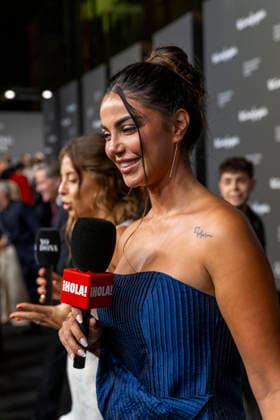 September 18, 2026, Madrid, Madrid, Spain: CLAUDIA RODRIGUEZ speaks to the press during the closing party for MBFW Madrid at the Reina SofoÂ­a Museum on September 18, 2026, in Madrid, Spain. Madrid Spain  - ZUMAc312 20260918_zsp_c312_163 Copyright: xOscarxManuelxSanchezx
